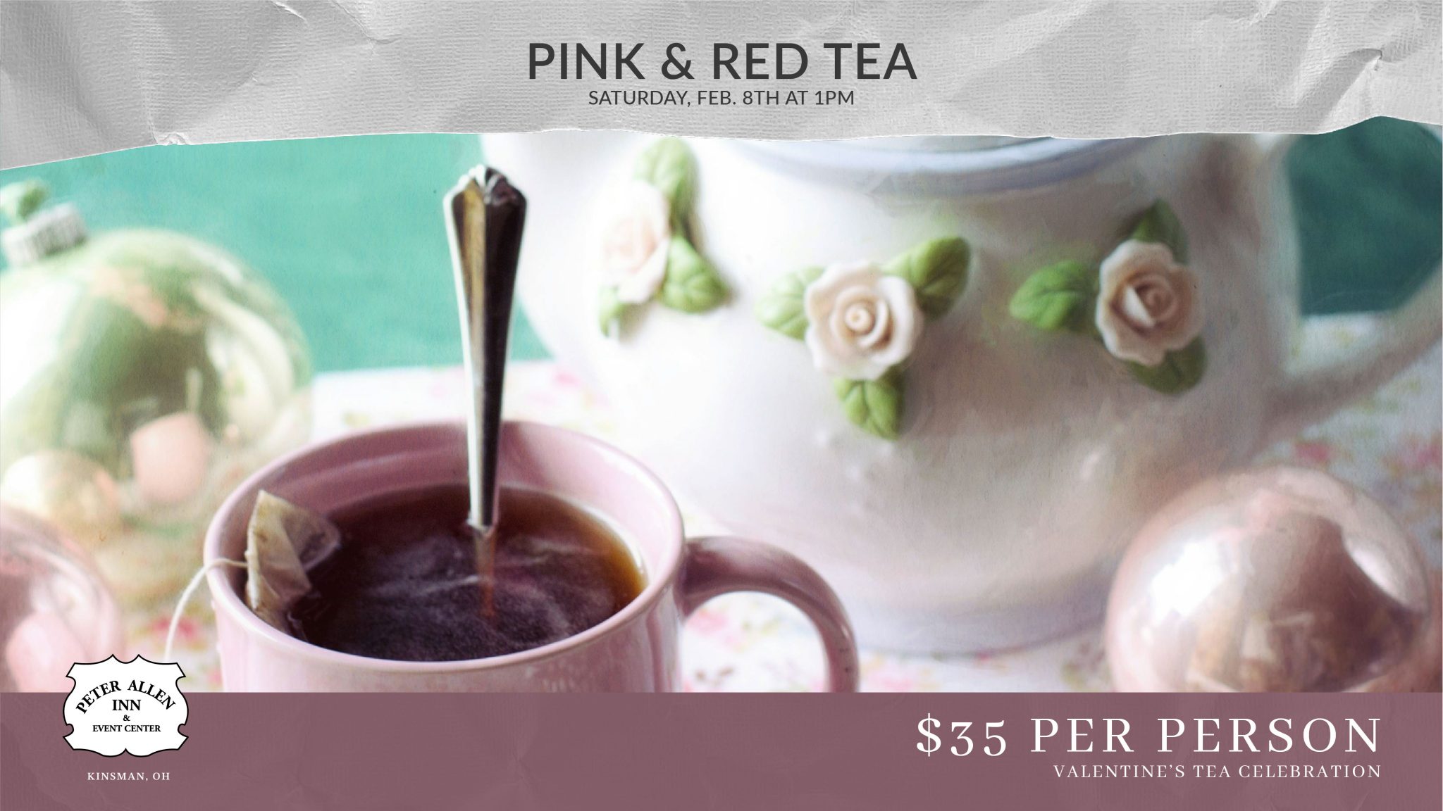 Pink & Red Tea at The Peter Allen Inn - Peter Allen Inn