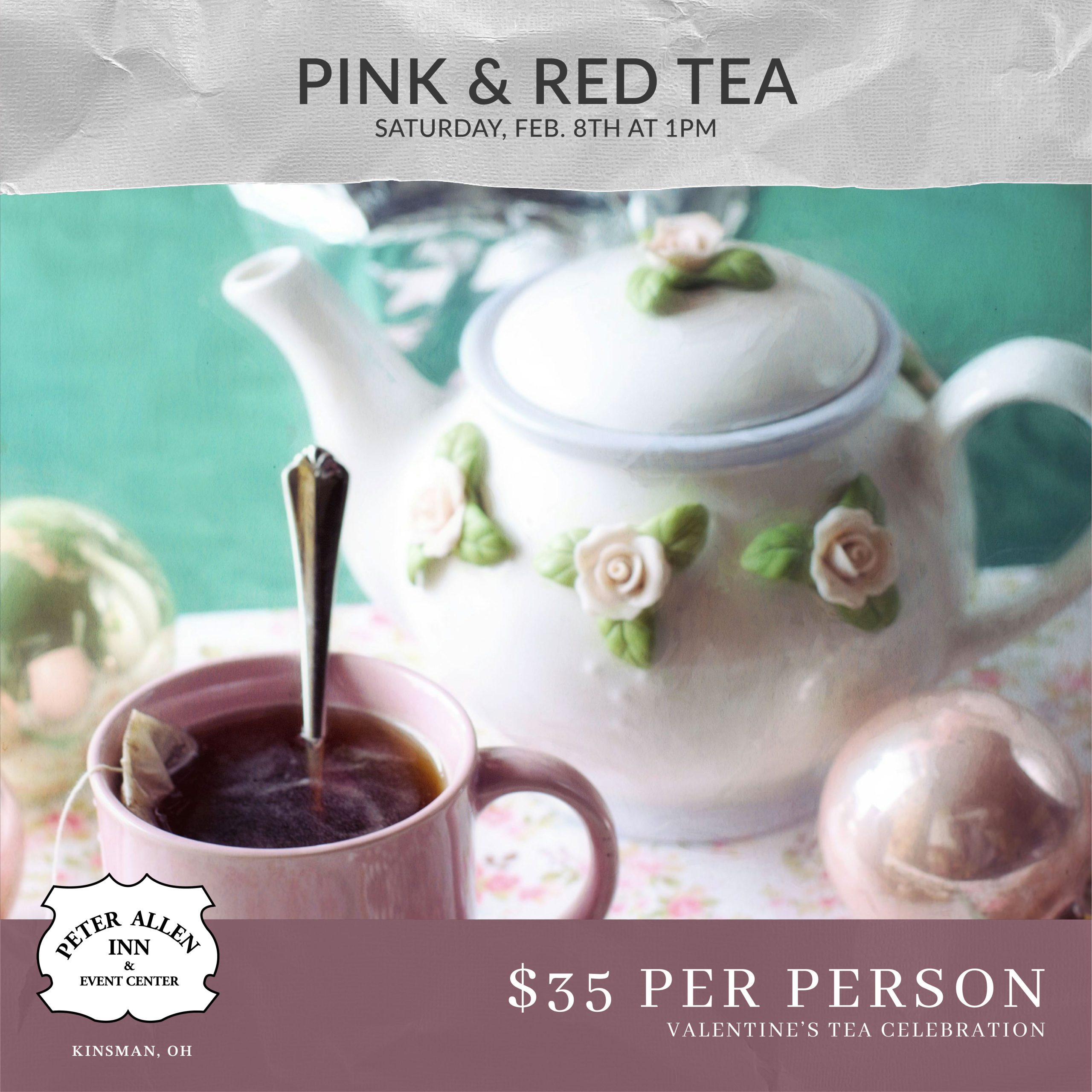 Pink & Red Tea at The Peter Allen Inn - Peter Allen Inn